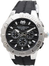 Load image into Gallery viewer, TechnoMarine Cruise Medusa Men's 44mm Silver &amp; Black Chronograph Watch TM-115073-Klawk Watches
