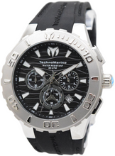 Load image into Gallery viewer, TechnoMarine Cruise Medusa Men's 44mm Silver &amp; Black Chronograph Watch TM-115073-Klawk Watches
