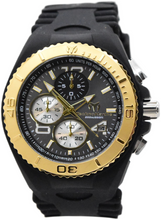 Load image into Gallery viewer, TechnoMarine Cruise JellyFish Mens 46mm Black &amp; Gold Chronograph Watch TM-115149-Klawk Watches
