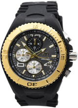 Load image into Gallery viewer, TechnoMarine Cruise JellyFish Mens 46mm Black &amp; Gold Chronograph Watch TM-115149-Klawk Watches
