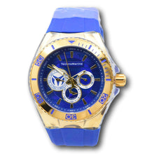 Load image into Gallery viewer, Technomarine Cruise California Men's 47mm Blue &amp; Gold Day Date Watch TM-118124-Klawk Watches
