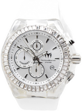 Load image into Gallery viewer, TechnoMarine Cruise Star Men's 45mm Silver 48 Crystals Chrono Watch TM-121148-Klawk Watches
