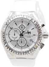 Load image into Gallery viewer, TechnoMarine Cruise Star Men's 45mm Silver 48 Crystals Chrono Watch TM-121148-Klawk Watches
