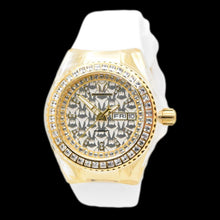 Load image into Gallery viewer, TechnoMarine Cruise Monogram Women's 40mm Gold Crystal Quartz Watch TM-121172
