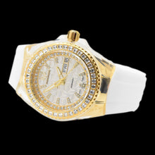 Load image into Gallery viewer, TechnoMarine Cruise Monogram Women's 40mm Gold Crystal Quartz Watch TM-121172
