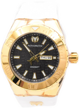 Load image into Gallery viewer, TechnoMarine Cruise Monogram Gold Black Dial Men’s 48mm Sport Watch TM-122013-Klawk Watches
