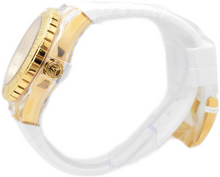 Load image into Gallery viewer, TechnoMarine Cruise Monogram Gold Dial Men’s 48mm White Sport Watch TM-122014
