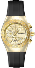 Load image into Gallery viewer, TechnoMarine Cruise Glitz Crystals 45mm Men's Chronograph Gold Black TM-125012-Klawk Watches
