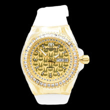 Load image into Gallery viewer, TechnoMarine Cruise Monogram Gold Women’s 40mm Crystal Quartz Watch TM-125040
