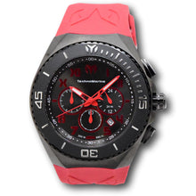 Load image into Gallery viewer, Technomarine Ocean Manta Men's 48mm Gunmetal &amp; Red Chronograph Watch TM-220020
