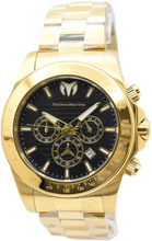 Load image into Gallery viewer, TechnoMarine Grand Manta Ray Mens 47mm Black Gold Quartz Chrono Watch TM-220131-Klawk Watches
