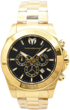 Load image into Gallery viewer, TechnoMarine Grand Manta Ray Mens 47mm Black Gold Quartz Chrono Watch TM-220131-Klawk Watches
