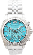 Load image into Gallery viewer, TechnoMarine Manta Ray Luxe Men's 42mm 48 Crystals Blue Chrono Watch TM-225015-Klawk Watches
