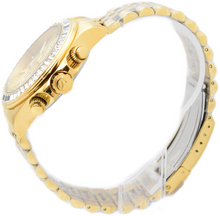 Load image into Gallery viewer, TechnoMarine Manta Ray Mens 42mm 48 Crystals Triple Gold Chrono Watch TM-222020

