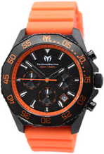 Load image into Gallery viewer, TechnoMarine Mare Vivo Men's 44mm Black and Orange Ocean Chrono Watch TM-225076
