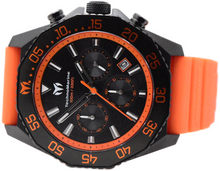 Load image into Gallery viewer, TechnoMarine Mare Vivo Men's 44mm Black and Orange Ocean Chrono Watch TM-225076
