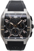 Load image into Gallery viewer, TechnoMarine Aqua Quadrant Men's 41mm Gunmetal Silicone Chrono Watch TM-225108
