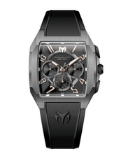 Load image into Gallery viewer, TechnoMarine Aqua Quadrant Men's 41mm Gunmetal Silicone Chrono Watch TM-225108
