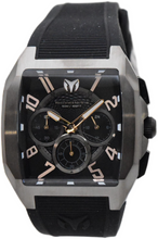 Load image into Gallery viewer, TechnoMarine Aqua Quadrant Men's 41mm Gunmetal Silicone Chrono Watch TM-225108
