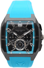 Load image into Gallery viewer, TechnoMarine Aqua Quadrant Men's 41mm Super Blue Silicone Chrono Watch TM-225110-Klawk Watches
