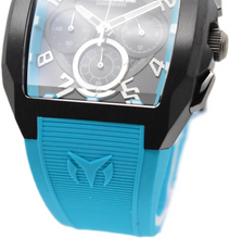 Load image into Gallery viewer, TechnoMarine Aqua Quadrant Men's 41mm Super Blue Silicone Chrono Watch TM-225110-Klawk Watches
