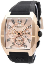 Load image into Gallery viewer, TechnoMarine Aqua Quadrant Men's 41mm Rose Gold &amp; Black Chrono Watch TM-225112
