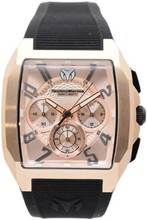 Load image into Gallery viewer, TechnoMarine Aqua Quadrant Men's 41mm Rose Gold &amp; Black Chrono Watch TM-225112
