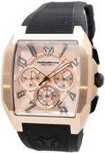 Load image into Gallery viewer, TechnoMarine Aqua Quadrant Men's 41mm Rose Gold &amp; Black Chrono Watch TM-225112
