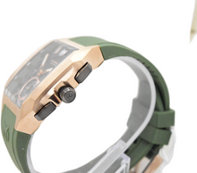 Load image into Gallery viewer, TechnoMarine Aqua Quadrant Men's 41mm Rose Gold &amp; Green Chrono Watch TM-225114

