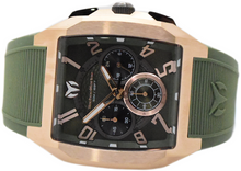Load image into Gallery viewer, TechnoMarine Aqua Quadrant Men's 41mm Rose Gold &amp; Green Chrono Watch TM-225114
