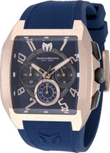 Load image into Gallery viewer, TechnoMarine Aqua Quadrant Men's 41mm Rose Gold Silicone Chrono Watch TM-225115-Klawk Watches
