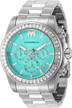 Load image into Gallery viewer, TechnoMarine Manta Ray Luxe Men's 42mm 48 Crystals Blue Chrono Watch TM-225125
