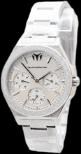 Load image into Gallery viewer, TechnoMarine Ocean Empress Womens 34mm Sparkling Silver Day Date Watch TM-318148
