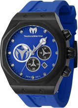 Load image into Gallery viewer, Technomarine Reef Sun Men's Blue 45mm Crystal Chrono Watch TM-523001-Klawk Watches
