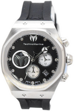Load image into Gallery viewer, Technomarine Reef Sun Women's 40mm Double Black Crystal Chrono Watch TM-523004
