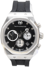 Load image into Gallery viewer, Technomarine Reef Sun Women's 40mm Double Black Crystal Chrono Watch TM-523004
