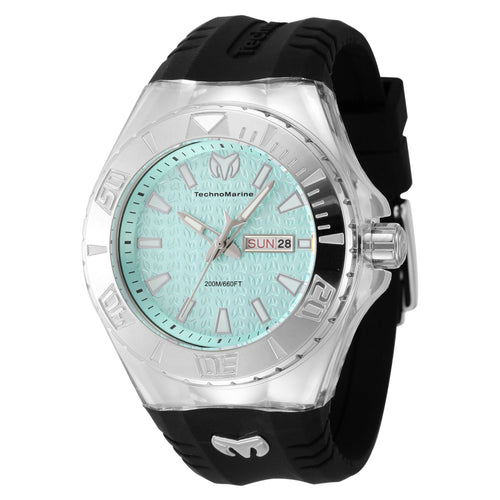 TechnoMarine Cruise Monogram Deep Tide Men’s 48mm Teal Dial Watch TM-122009-Klawk Watches