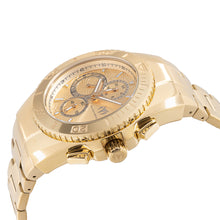 Load image into Gallery viewer, TechnoMarine Manta Ocean Mens Triple Gold Dual Time Zones Quartz Watch TM-225018-Klawk Watches
