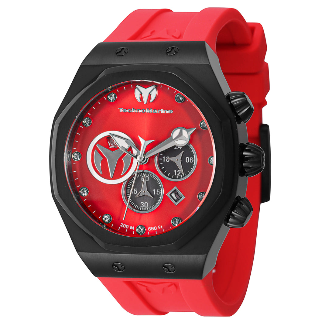 Technomarine Men's Blackfire Reef Sun 45mm Crystal Chrono Watch TM-523003-Klawk Watches