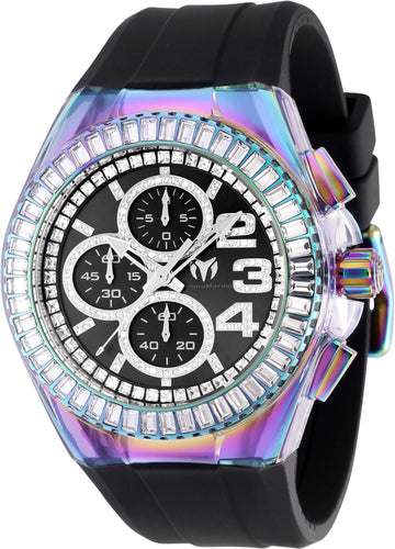TechnoMarine Cruise Glitz Men's 45mm Crystals Chrono Rainbow Watch TM-121020-Klawk Watches