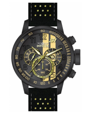 Load image into Gallery viewer, Invicta S1 Rally Race Team Men&#39;s 48mm Black And Gold Leather Chrono Watch 19289-Klawk Watches
