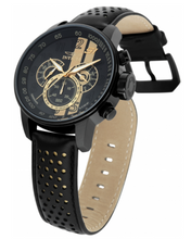 Load image into Gallery viewer, Invicta S1 Rally Race Team Men&#39;s 48mm Black And Gold Leather Chrono Watch 19289-Klawk Watches
