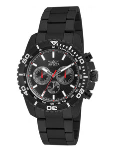 Invicta Pro Diver Men's 47mm Triple Black Stainless Chronograph Watch 19848-Klawk Watches