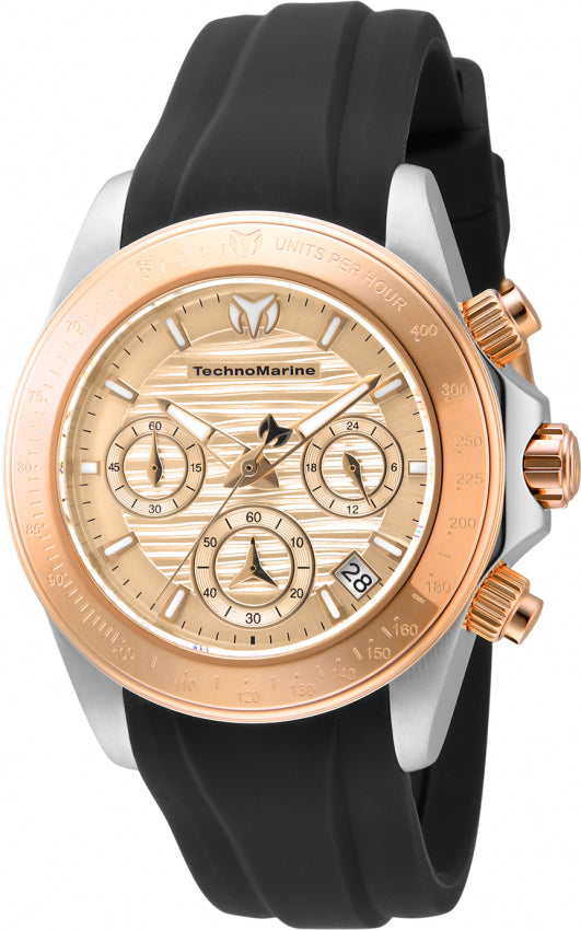TechnoMarine Manta Ray Women's 38mm Rose Gold Chronograph Watch TM-219044-Klawk Watches