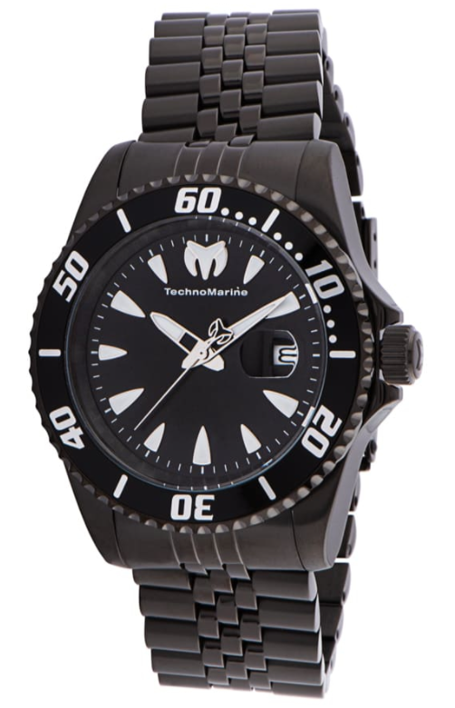 TechnoMarine Sea Manta Men's 42mm Triple Black 200M Quartz Watch TM-220089