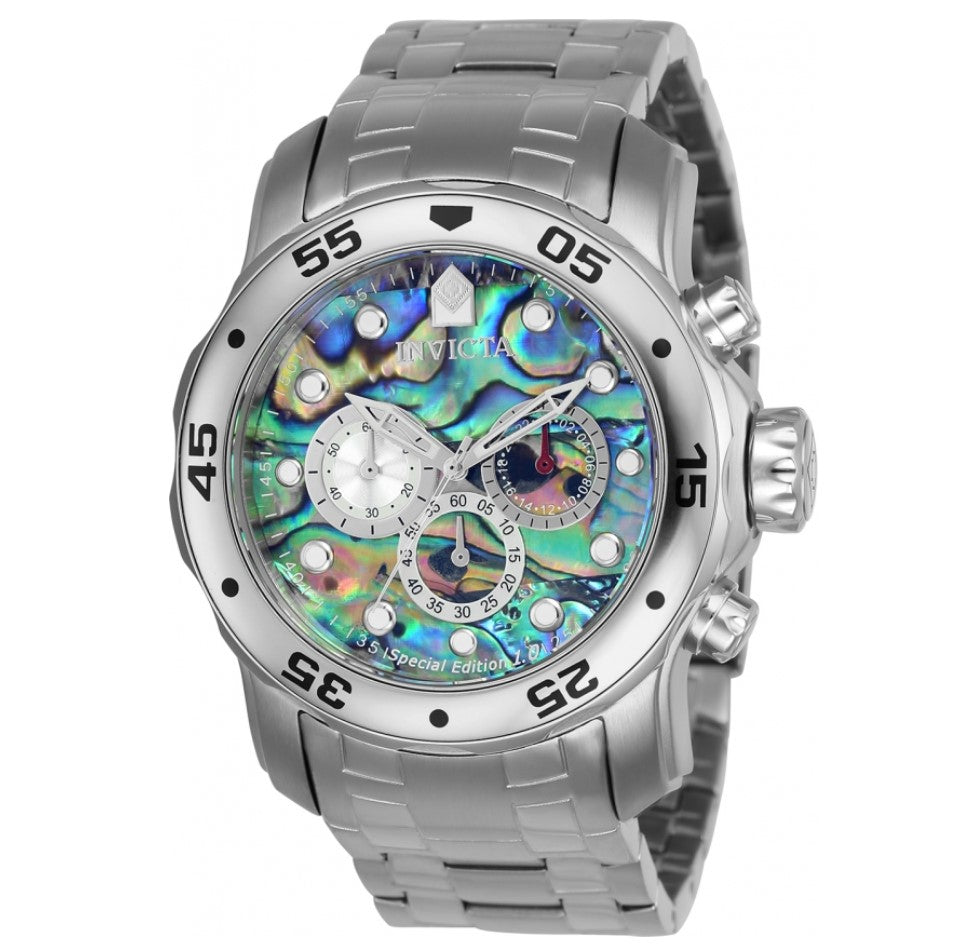 Invicta Pro Diver Special Edition Mens 48mm Abalone Dial Chronograph Watch 23191-Klawk Watches