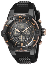 Load image into Gallery viewer, Invicta Bolt 25469 Men&#39;s Black &amp; Rose Gold Silicone Chronograph Watch 51.5mm-Klawk Watches
