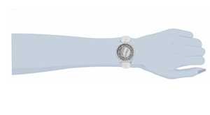 Invicta Angel Women's 40mm Silver Sparkling Crystals White Leather Watch 24591-Klawk Watches