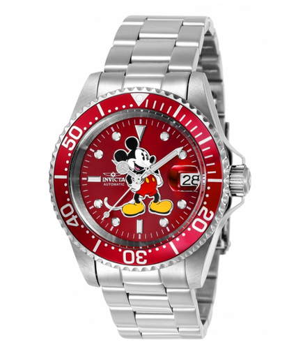 Invicta Disney Limited Edition Automatic Men's 40mm Red Mickey Watch 24609 Rare-Klawk Watches