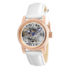 Load image into Gallery viewer, Invicta Objet D Art Automatic Womens 34mm Skeleton Rose Gold Leather Watch 26349-Klawk Watches
